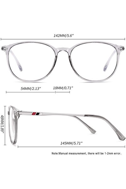 Joopin Blue Light Blocking Round Glasses for Men & Women — Anti Eye Fatigue