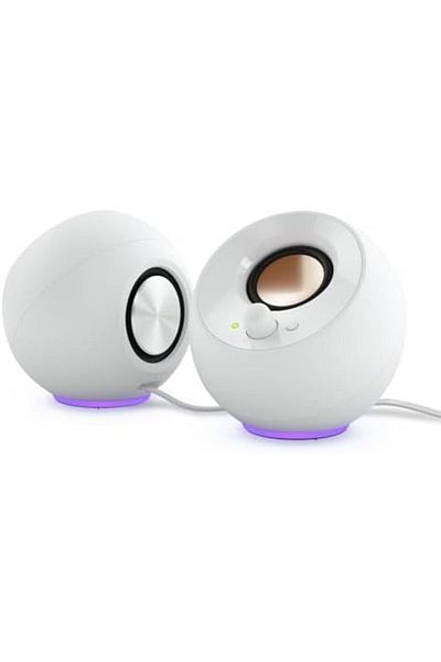 CREATIVE Pebble SE Minimalist 2.0 USB-C Powered PC Speakers with RGB Lighting, 3.5 mm AUX-in, Up to