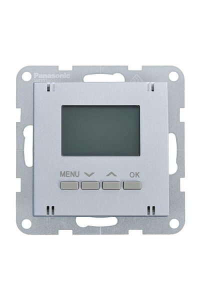 PANASONIC Digital Room Thermostat Mechanism for Heating-Cooling Karre Plus 55 Silver