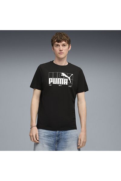 Puma Γραφικό Νο.1 Λογότυπο Ανδρικό Μπλουζάκι