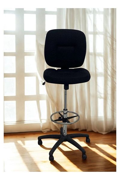 smart home Swivel chair set consisting of two comfortable chairs with adjustable height and a footrest - a high chair ideal for offices