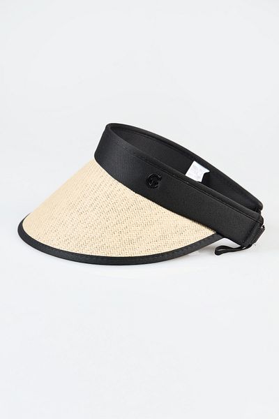 Fulla Moda G Letter Embroidered Visor Hat