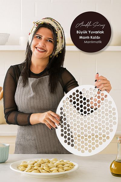 Anadolu Saray Practical Large Round Ravioli Mold Ravioli Cutting Apparatus Large Size Ravioli Matematic