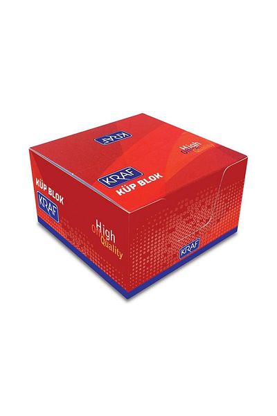 KRAF 10 Pieces White Cube Note Paper 8X8 cm 115g
