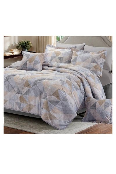 smart home Double-sided duvet set, 8-piece duvet, size 240x260 cm, filling (350 g/m²), microfiber