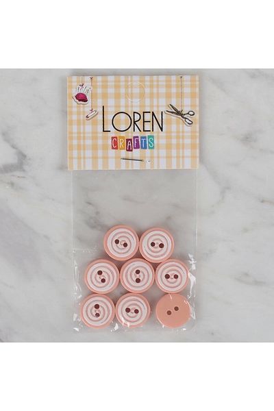 shop Loren Crafts Puppy Round Button of 8 - 446