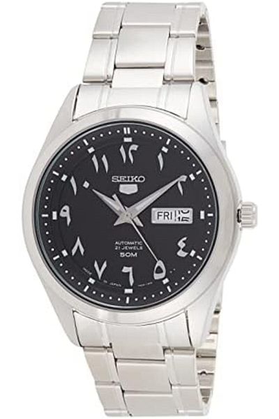 Seiko 5 Automatic Black Arabic Dial Men's Watch SNKP21J1