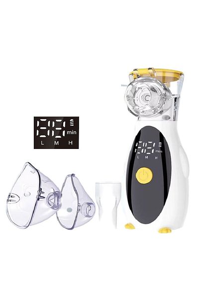 ESensio P1-360+ Mesh Nebulizer – Mesh Technology Portable, Silent, LED Display, Rechargeable, Masks Included