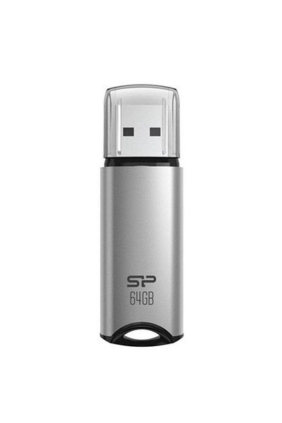 3 Silicon Power | Pamięć USB | Marvel Series M02 | 64 GB | Typ-A USB 3.2 Gen 1 | Srebrny