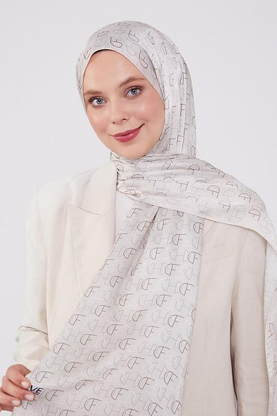Levidor Mink Letter Pattern Brand Shawl