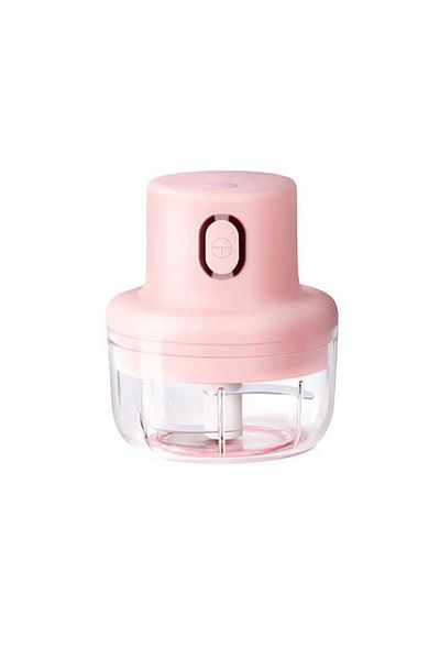 divendi-ro Mini electric food chopper, 45W, 250 ml, with USB charging, pink