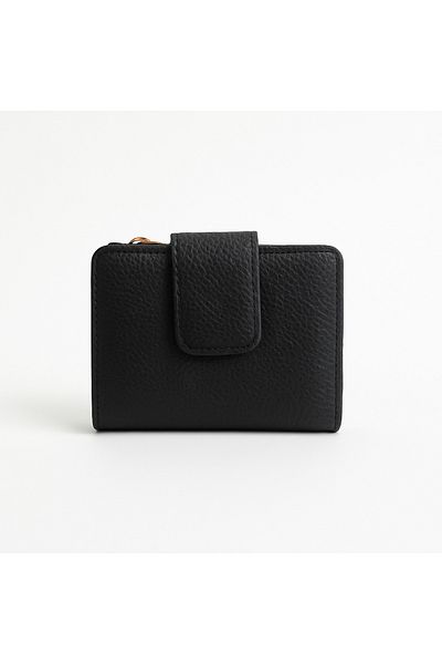 UCCELLO Women's Zippered Card Holder Wallet - Leather Look, Coin Compartment