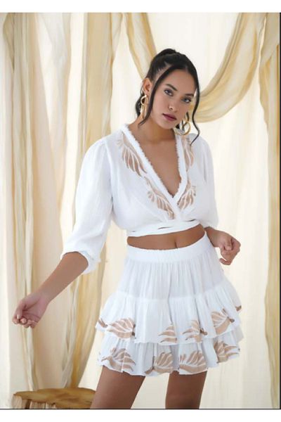 WOMELLA Printed Mini Skirt