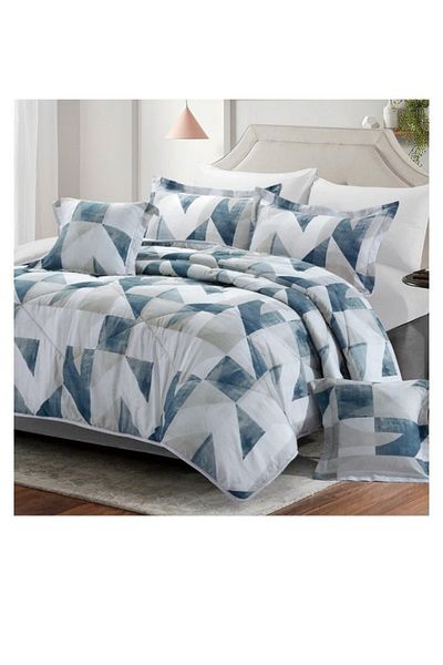 smart home Double-sided duvet set, 8-piece duvet, size 240x260 cm, filling (350 g/m²), microfiber
