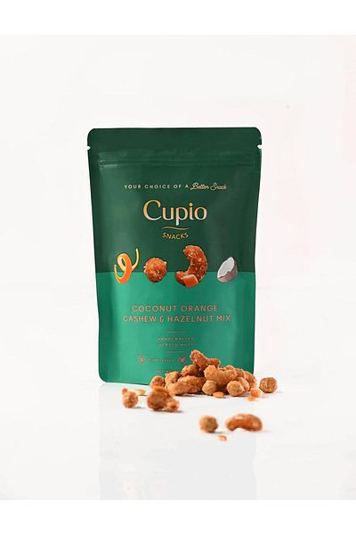Cupio Snacks Coconut Orange Cashew & Hazelnut Mix 125 GM