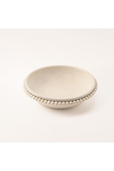 LA MESA Selah beige stoneware plate 34*34*7 cm