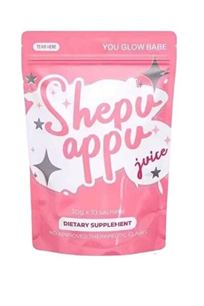 Shepu Appu مشروب وردي معزز للتوهج لإشراقة البشرة وإزالة السموم اليومية 20 جرا...