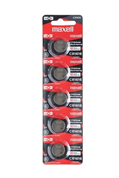 Maxell CR 1616 Lithium Battery 3V - Pack of 5