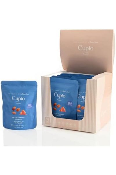 Cupio Snacks Salted Caramel Peanuts 100G (Pack of 10)