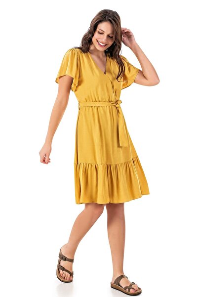 DOWRY Woven Summer Tunic Dress with Belt 11-10