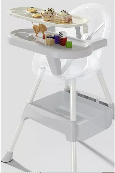 Little Mom Scaun de masa Little Mom New Fashion Dinning Chair White/Pudra