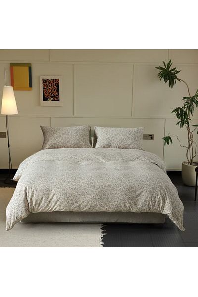Pucioasa 100% cotton bed linen with elastic, small flowers