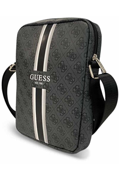 G by Guess Geantă Tabletă Guess 10" Negru 4G Stripes
