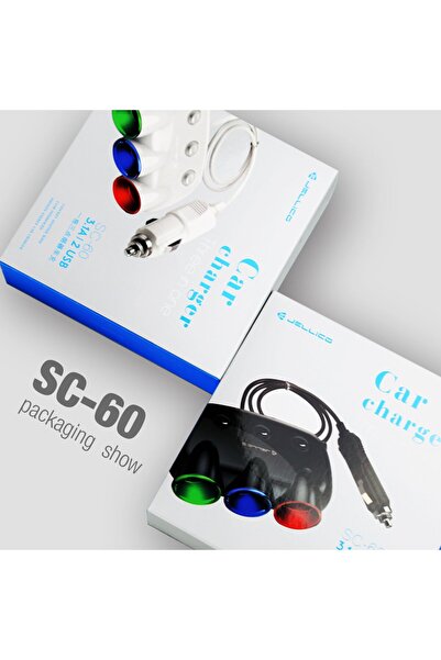 JELLICO SC60 Fast Car Charger Three In One