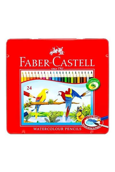 rexa 24-Piece Watercolour Pencil Set – Green/Yellow/Blue – Blendable & Versatile Colors