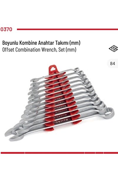 İzeltaş Boyunlu Kombine Anahtar Takımı 21 li