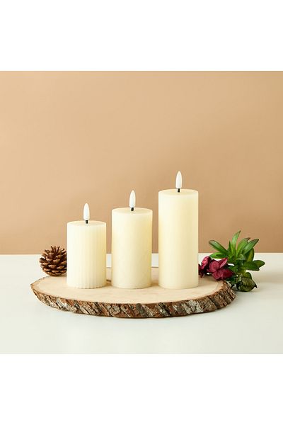 Lifestyle Flameless LED Candles - Set of 3