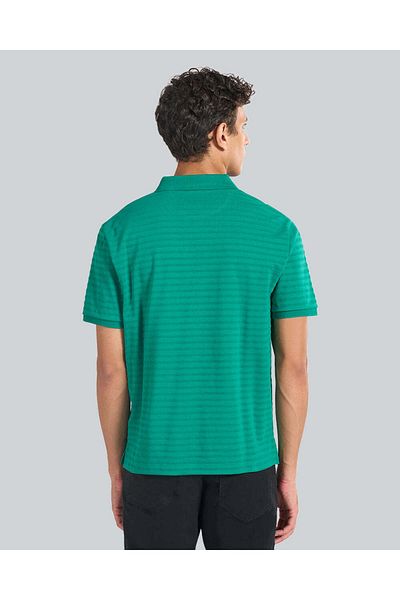 Gant Textured Striped Polo Shirt
