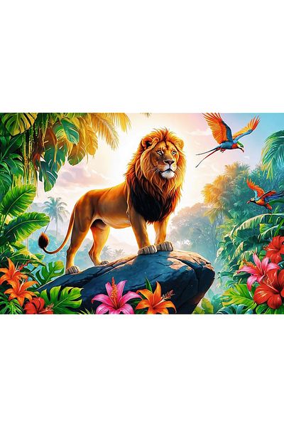 Trefl PUZZLE 200 KING OF THE JUNGLE