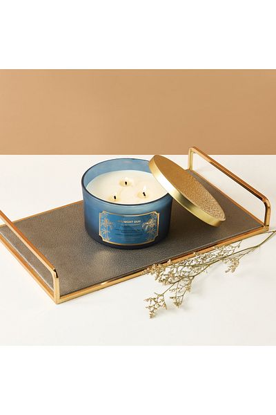 Scent.d London Scent.d London Midnight Oud Scented 3-Wick Jar Candle - 450 gms