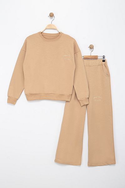 MİNYON BABY Girls' Top and Bottom Pajama Set Seasonal-Winter