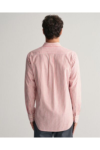 Gant Regular Fit Striped Cotton Linen Shirt