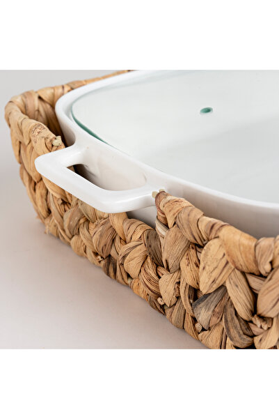 LA MESA Rectangle Casserole 17" With Lid And Sea