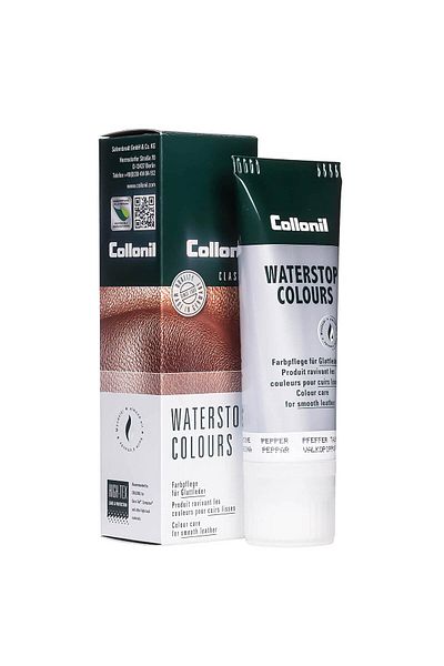 Collonil Waterstop Colours Almond Oil Shoe Cream, 75 ml, pepper