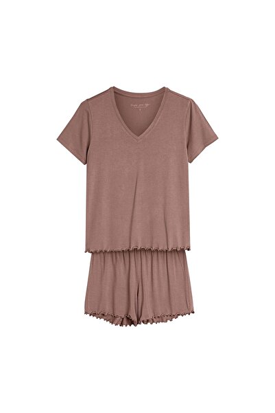 Henderson Minimalist, stylish women's pajama with V-neck that combines lightness with elegance| Noves