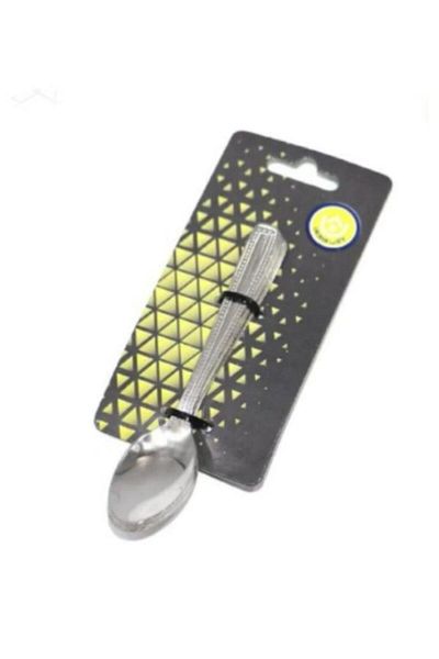 Generic Small stainless steel dessert spoon set - 6 pieces, silver