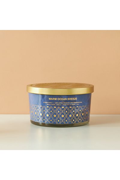 LPDP Scent.d Warm Ocean Breeze 3-Wick Jar Candle - 16 oz