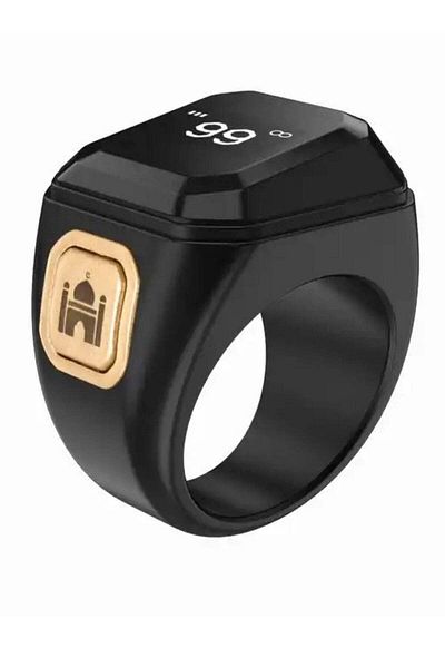 Primo Plus Zikr Ring Smart Ring 20mm with Vibration Reminder and Tasbeeh Counter