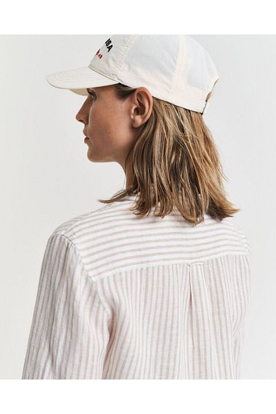 Gant Regular Fit Striped Linen Shirt