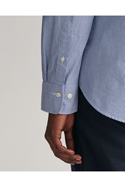Gant Regular Fit Banker Stripe Poplin Shirt