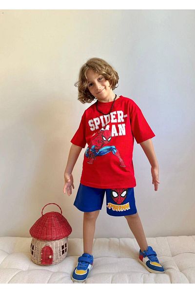 YİGİT BUTİK Yigit Boutique Printed Boys' Suit with Shorts