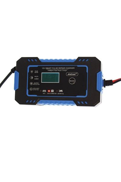 divendi-ro Redresor 12V, 6A pentru baterii auto/motocicletă, cu cleme crocodil și cablu de conectare incluse