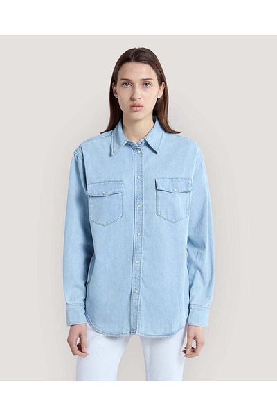 Gant Relaxed Fit Pocket Detail Denim Shirt