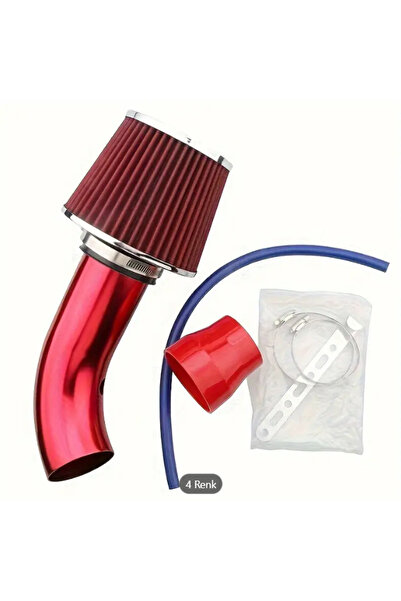 KOTO 76mm Performance Air Filter Pipe Kit Aluminum Red