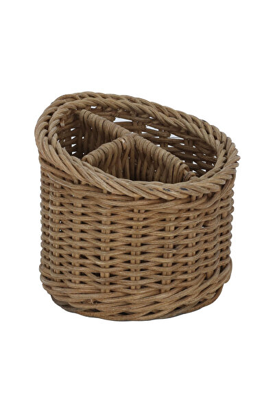 Generic Al Saif Gallery Round Wicker Serving Basket, 3 Pieces, 13 X 13 X 12 C...