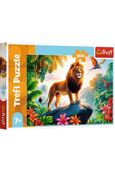 Trefl PUZZLE 200 KING OF THE JUNGLE